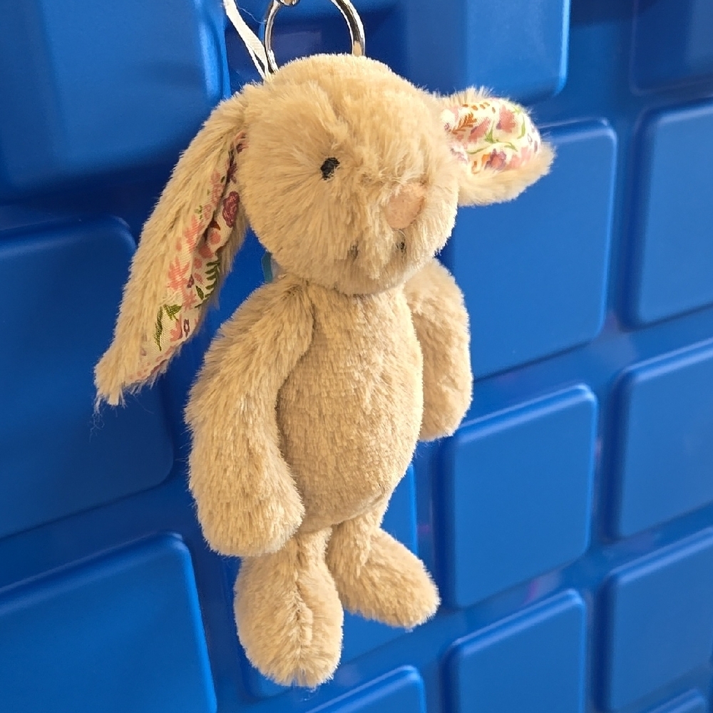 Jellycat Blossom Beige Bunny Petal Bag Charm